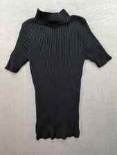 Vintage Boca Bleu Women Sweater Pullover Made in USA Black Small