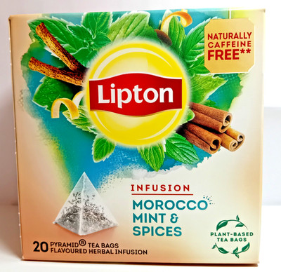 3 BOXEN LIPTON TEE MAROKKANISCHE MINZE E GEWÜRZE - AROMATISIERTER KRÄUTERAUFG...