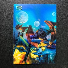 2024 Topps Chrome Star Wars Galaxy Imperial Fleet Aqua Refractor /199
