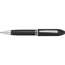 Cross Peerless 125 TrackR Obsidian Black Ballpoint Pen Gift Box Medium Nib Ink