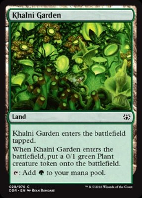 Khalni Garden - Light Play MTG Duel Decks: Nissa vs Ob Nixilis