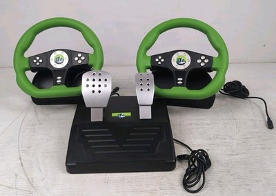Pelican Cobra TT Racing 2 Steering Wheels And Pedals For Xbox 360 - EUC