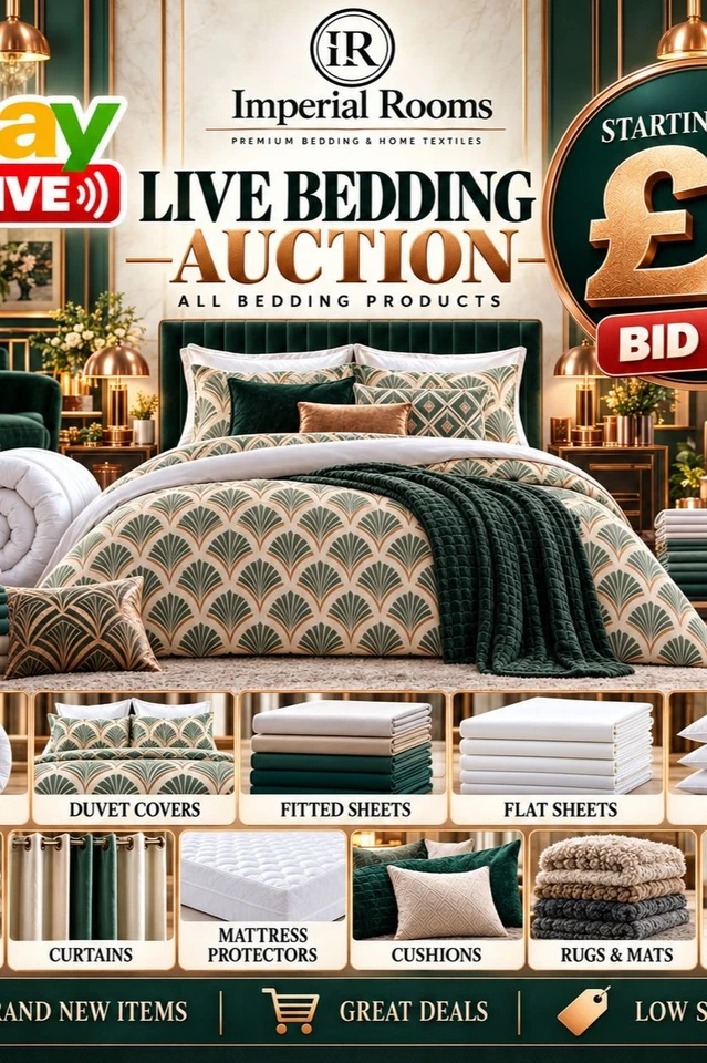 eBay Live Auction - All Bedding Products - 30 oct
