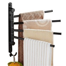 Oil Rubbed Bronze Towel Bars for Bathroom Wall Mounted Swivel Rack Holder