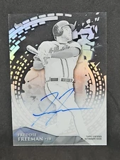 2014 Topps Freddie Freeman High Tek Auto Black And White 09/15