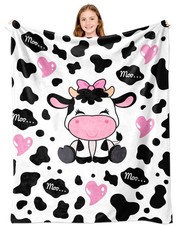 Cow Blanket Gifts for Cow Lovers Cows Throw Blanket Cute Cows Bedding Decor S...