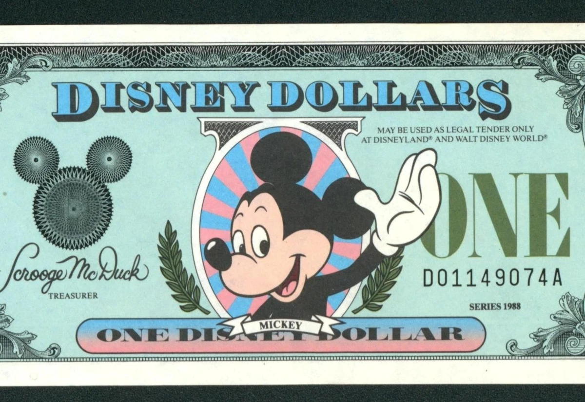 ☆希少初版連番　折なし美品☆DisneyDollars ディズニーダラー　87 Disney Dollars 1987 for sale | eBay