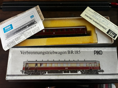 [T-HO] Piko H0 5/6106 Combustion Railcar BR185, DC HO Scale, Working!