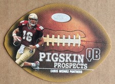 2001 Fleer Pigskin Prospects Die-Cut #7PP Chris Weinke Carolina Panthers 