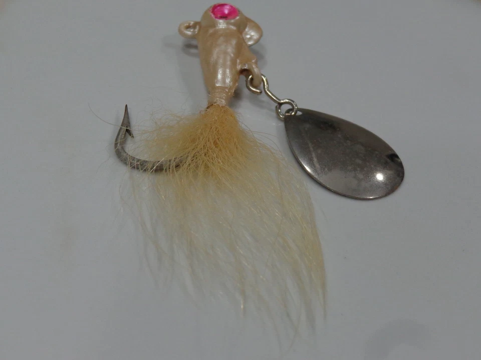 SEÑUELO DE PESCA VINTAGE AÑOS 50 TONY ACCETTA "JIGAROO" E INSERTO ORIGINAL ¡DEBES VERLO!! Foto 4 de 4