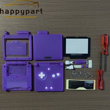 Replacement Housing for Nintendo GBA Game Boy Advance SP Shell Clear Purple