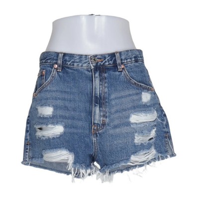 Pull & Bear, Jeans Shorts, Größe: 42, Blau, Baumwolle, Denim, Damen #EBv