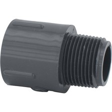 Charlotte Pipe 3/4 In. Schedule 80 Male PVC Adapter PVC 08109 0800HA Charlotte