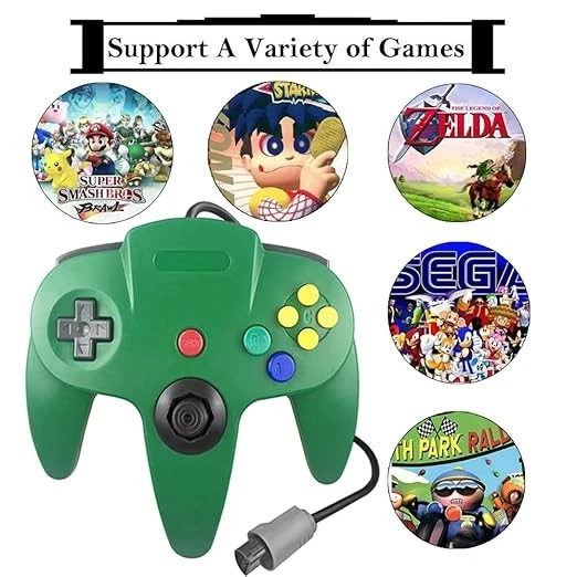 N64 Controller, Upgraded Joystick Classic Wired Controller Compatible with N64 - Image 2 of 4