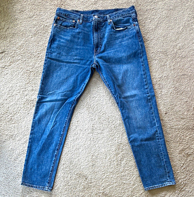 Levi's Premium Men's 512 Slim Tapered Blue Medium Wash Denim Jeans Low Rise