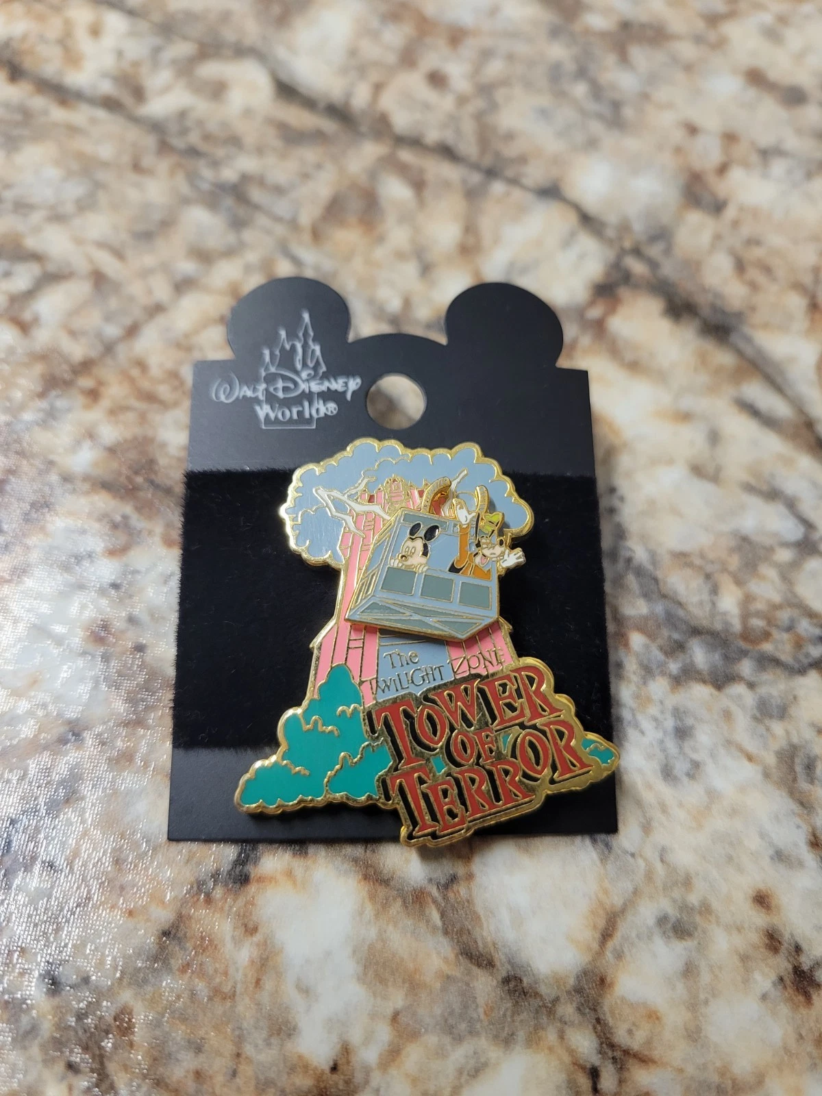 Disney - Twilight Zone Tower of Terror - Goofy and Mickey Mouse Slider Pin