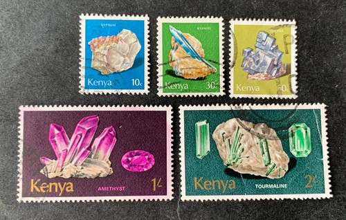 Kenia 1977 minerales - 5 sellos usados con Michel No. 105 - Imagen 1 de 2
