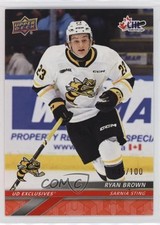 2024-25 Upper Deck CHL Exclusives 45/100 Ryan Brown #238 e0y