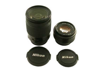 NIKON Nikkor Sparset AiS MF 1,8/50 + AF 28-80 50mm F1,8 28-80mm analog digital