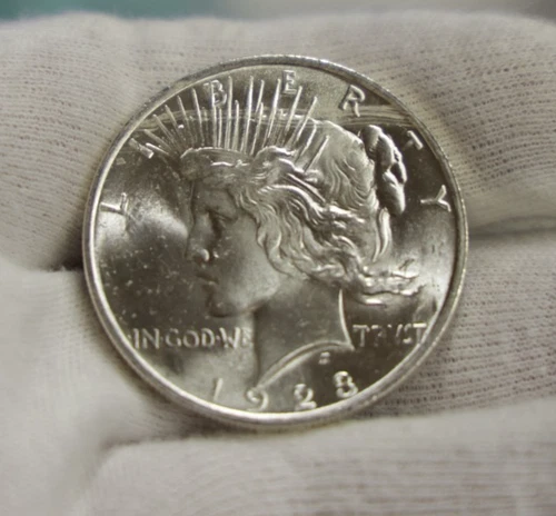 1923 US Peace Silver Dollar $1 Nice Unc...