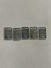 5 x 1g .999 Fine Silver Bullion Bars 'I Love You' Total 5 Grams