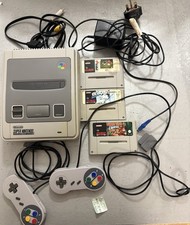 Super Nintendo Entertainment System Console (SNES) With 3 games