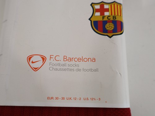 Calze calcio FC Barcelona Nike 2008 rosse piccole - vintage/rare - Foto 2 di 5