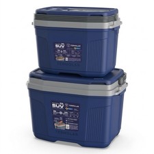 Cooler Box Set 32L + 20L Ice Cool Box Camping Picnic Beach Fishing Portable Box