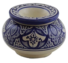 Cigar Ashtray Moroccan Ceramic Outdoor Smokeless  Patio Garden Extra Large New