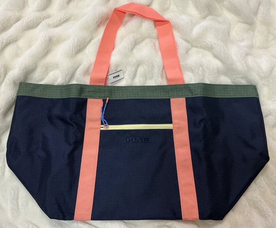 Bolso de Mano Victoria’s Secret Rosa XL 26" + Toalla de Playa Floral Vacaciones de Primavera🌴 Foto 4 de 4