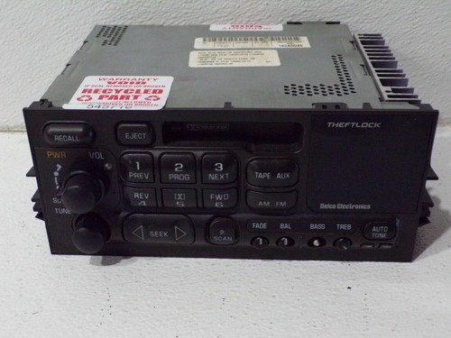 95 96 97 98 99 Chevrolet GMC am fm stereo radio cassette 16240035 oem AS IS