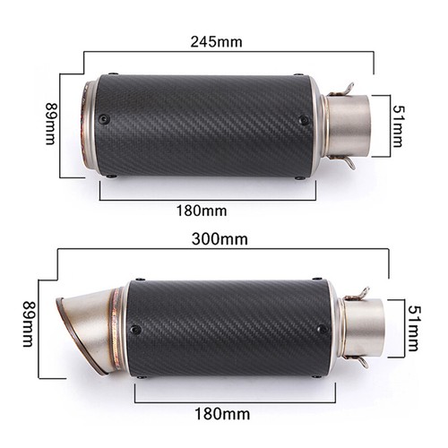 Sistema de escape completo tubo de enlace delantero 51 mm silenciador DB Killer para BMW G310GS G310R - Imagen 12 de 13