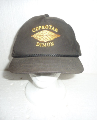 tobacco leaf hat Vintage Snapback Farmer Trucker Hat Coprotab Dimon Tobacco Leaf Grower C-41