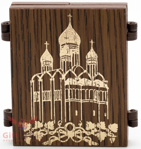 Folding Wooden Triptych Icon of Axion Estin Truly Meet Virgin Mary & Archangeles - Picture 4 of 7