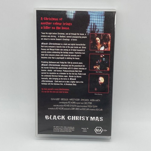 Black Christmas VHS Horror Cult 70s Slasher Thriller Olivia Hussey Video Tape - Picture 2 of 6