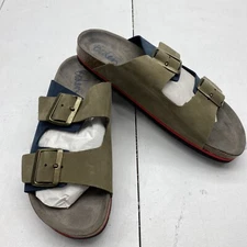 BODEN Double Strap Sandal Blue Green Khaki Colourblock Mens Size 9/42 NEW