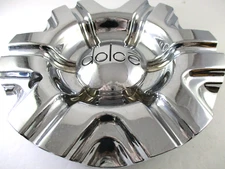 DOLCE CHROME 7 1/4" CUSTOM WHEEL CENTER CAP*  #6168-CAP (FOR 1 CAP)