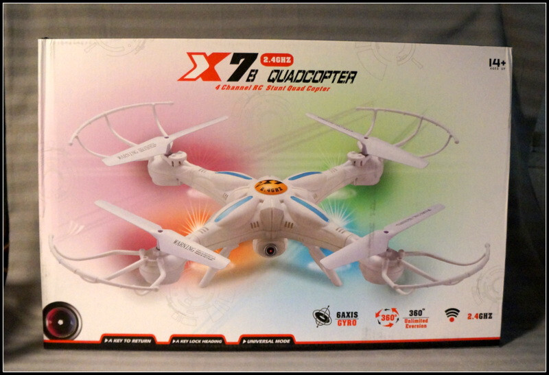 X7B Quadcopter 2.4GHz 4-Channel RC Stunt Drone New Old Stock