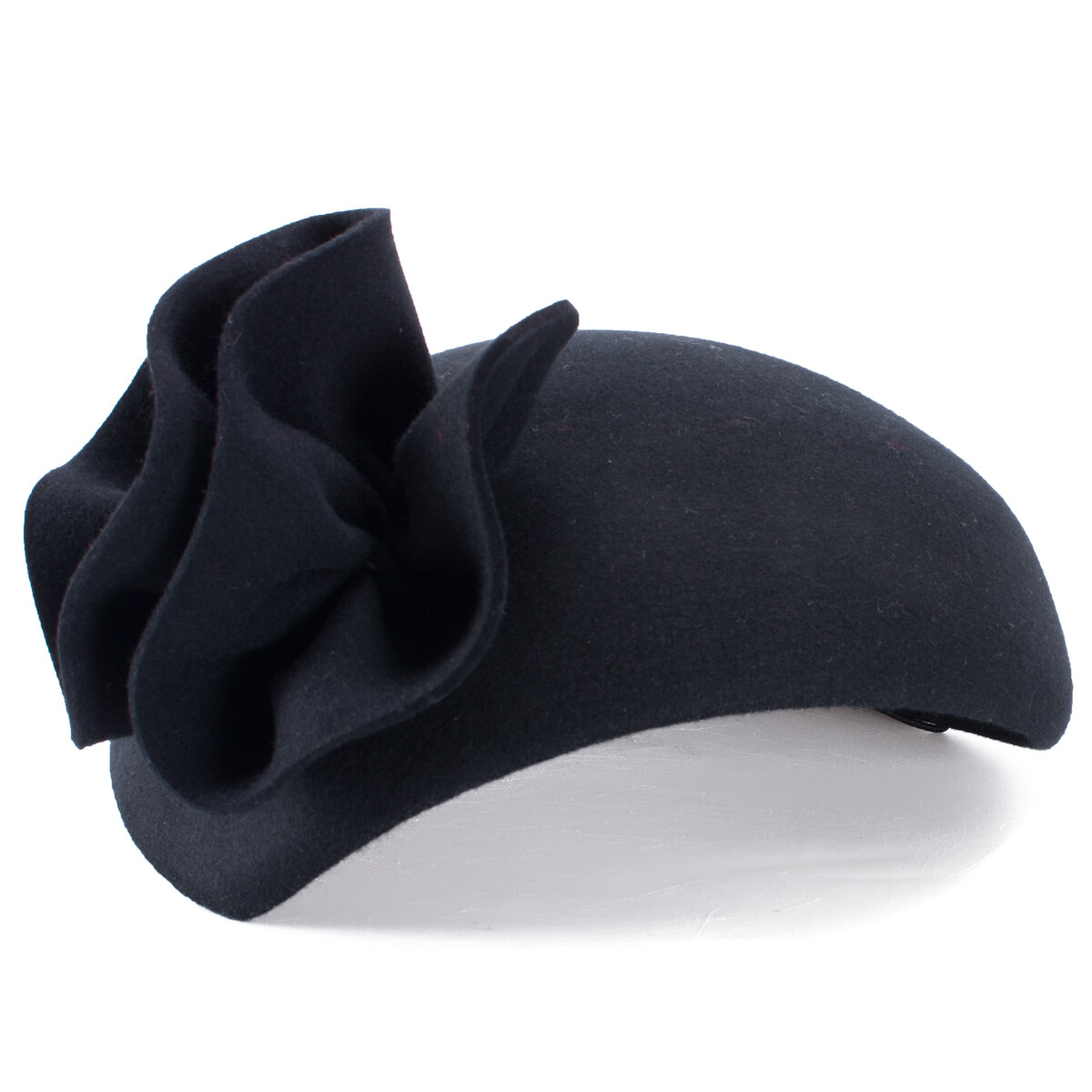 5473 Teardrop Women Wool Felt Fascinator Hat Flower Tam Beret Casque A574 Teardrop Womens Wool Felt Fascinator Hat Flower Tam Beret  main image 2