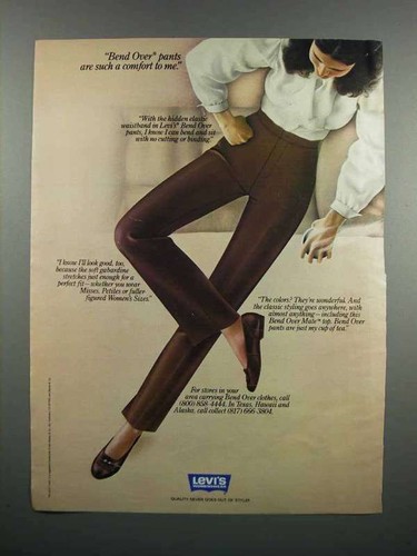 1983 Levi's Bend Over Pants Ad - Such a 