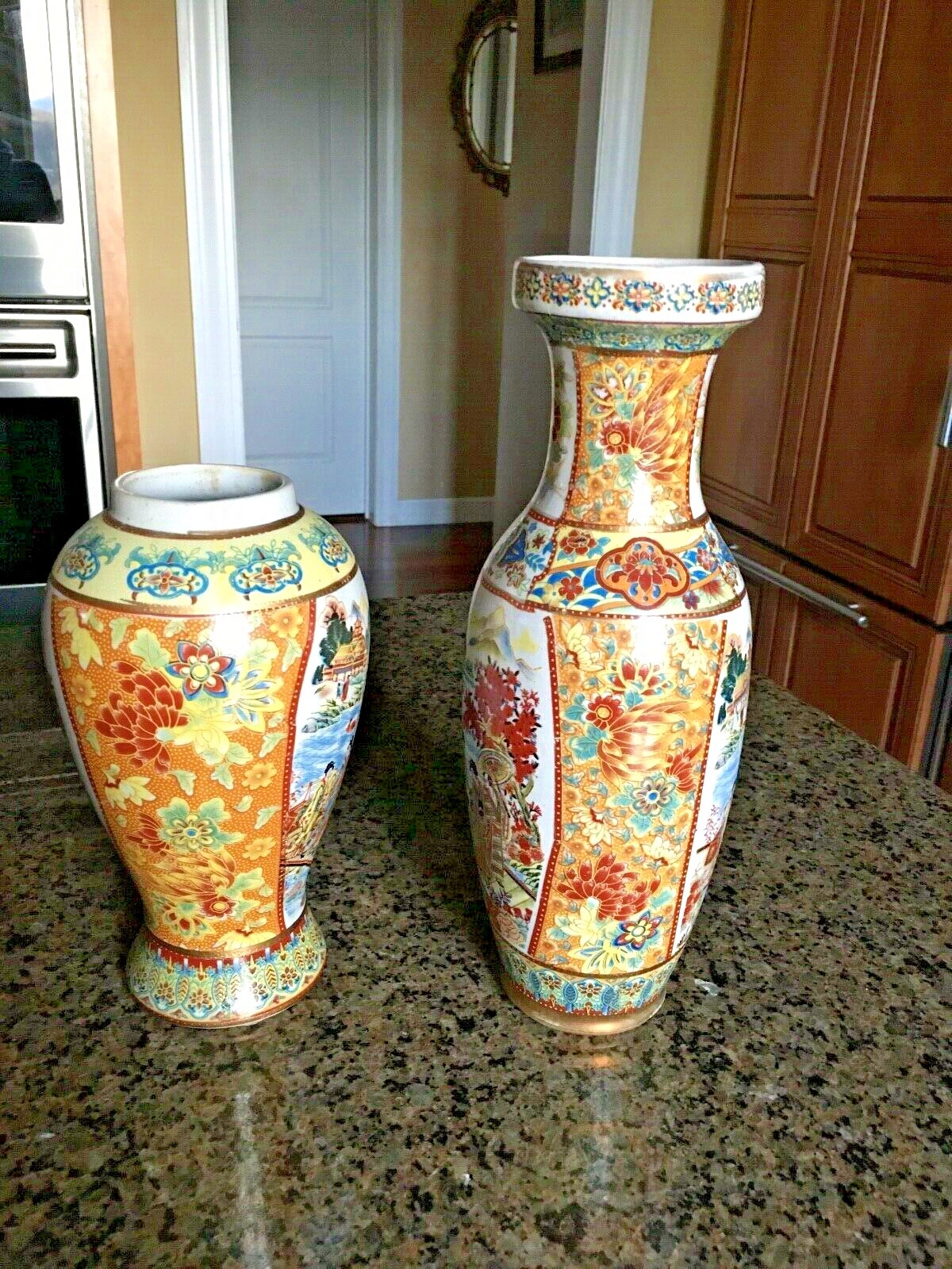 Vintage Pair of Chinese Vases MADE IN CHINA Vintage Marked eBay