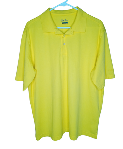 polo hombre Walter Hagen Hydro Dri amarilla talla grande | eBay