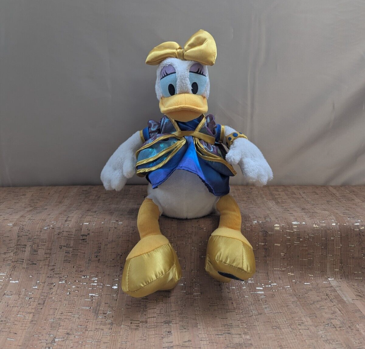 50th Anniversary Walt Disney World Daisy Duck Plush Blue Yellow Dress | eBay