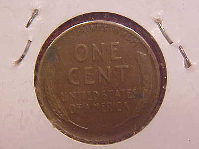 1925 S LINCOLN CENT - CORROSION SPOT ON REVERSE - AU - SEE PICS