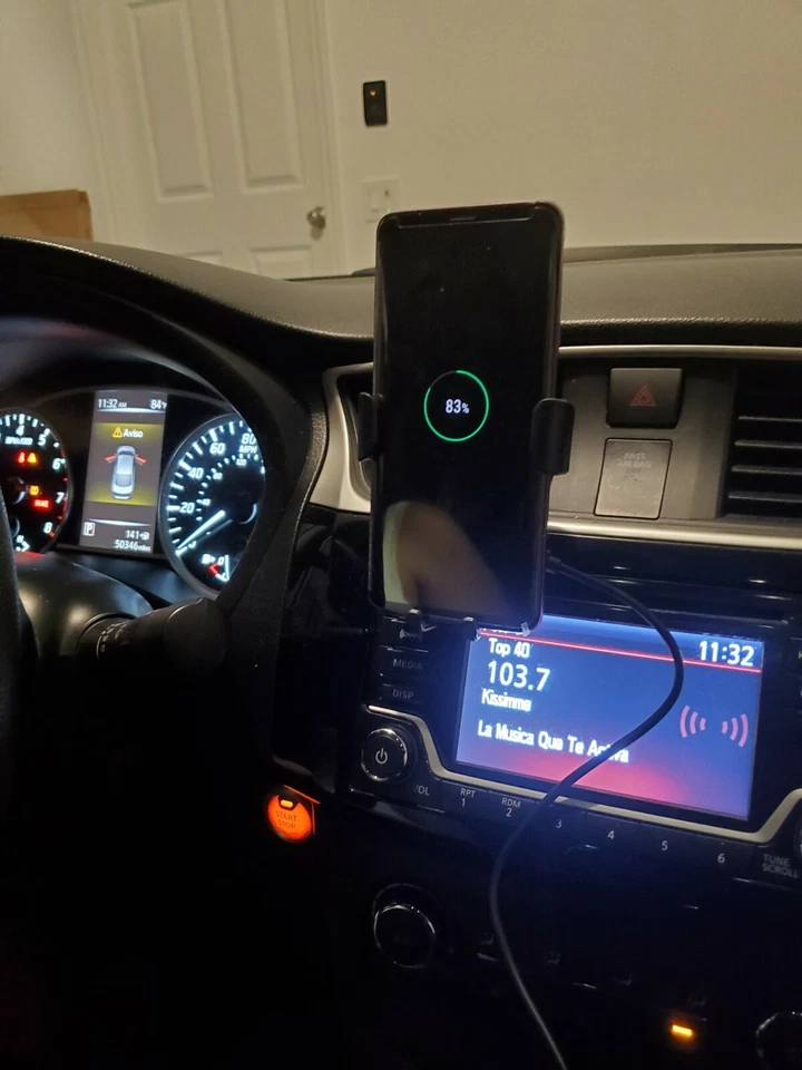 Cargador De Carro Coche Auto Rapido Inalambrico Para Telefonos Cell Universal US - Image 4 of 4