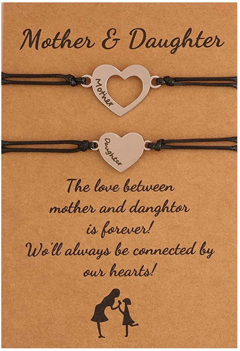 Matching Heart Mother Daughter Bracelets Mother Daughter - Temu Philippines