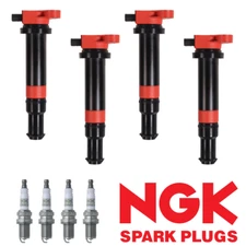 Energy Ignition Coil & NGK Platinum Spark Plug for Hyundai Accent Kia Rio UF499