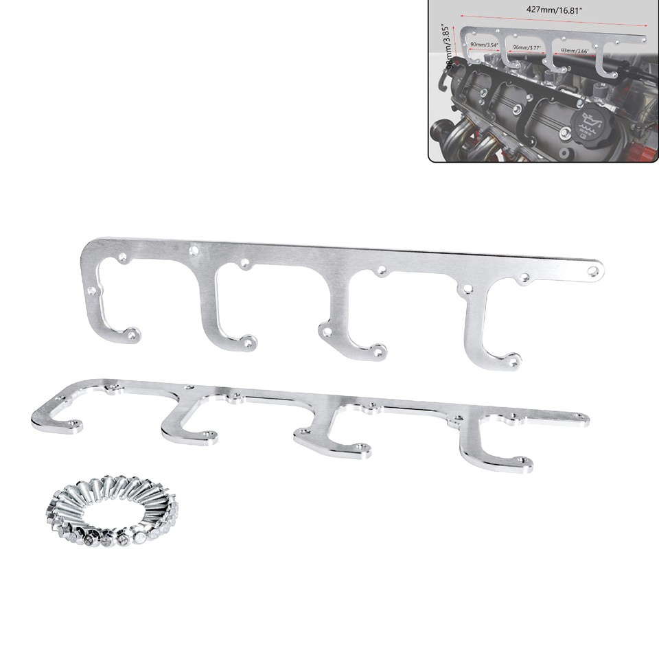 ICT Billet 5.3L LS Square Coil Brackets Valve Cover D581 D514A D510C 12558693 LSX Swap Truck LS1 LS3 LS2 LQ4 LQ9 LS6 L92 L99 L33 LR4 Designed & Manufactured In The USA - View #12