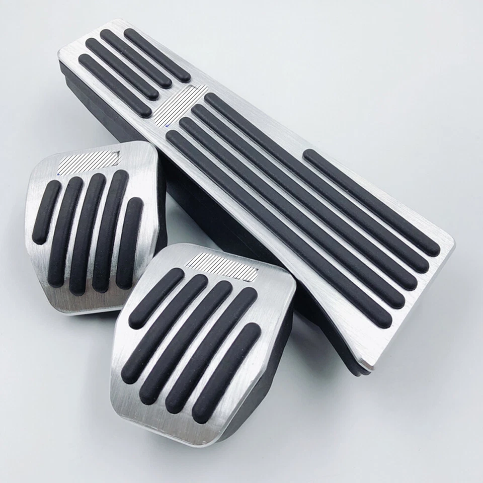 JUEGO PEDALES TRANS MT/MANUAL EMBRAGUE GAS FRENO PEDAL CUBIERTA REPUESTO PARA BMW COCHES Foto 3 de 4