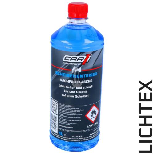 CAR1 Scheiben-Enteiser Konzentrat Nachfüllflasche Auftauflüssigkeit blau 1 Liter - Afbeelding 1 van 1